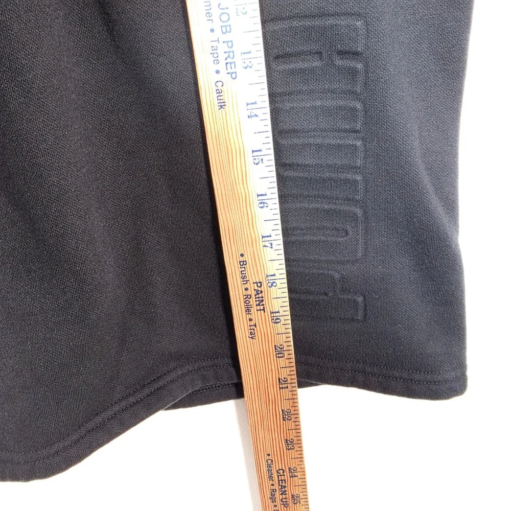Puma Shorts Men's XL Black Fleece Sweat Athletic Lounge Embossed Logo